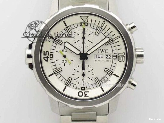 MIROTIME 0315 FastDry Portugieser Chronograph IW371615 ZF Best Edition Green Dial on SS Bracelet A7750 (Slim Movement) 7038